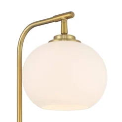 Possini Euro Design Barclay Modern Desk Lamp 23" High Warm Gold With USB Charging Port Frosted Glass Shade For Bedroom Living Room Bedside Office Kids -Finest Home Decoration GUEST 440df0e4 c499 4d7c b59b 3d2e0642c2b5