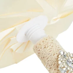 Sparkle And Bash Satin Artificial Rose Rhinestone Brooch Bouquet, Faux Fake Flowers For Wedding, Decorations & Quinceanera, Ivory, 8.5 In -Finest Home Decoration GUEST 4438c0d4 f5d2 4910 8f51 e916437f9bd0