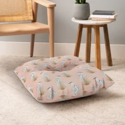 CoastL Studio Crane Peach Square Floor Pillow - Deny Desings -Finest Home Decoration GUEST 449fb940 c197 41ae 8de5 b5112d1bec14