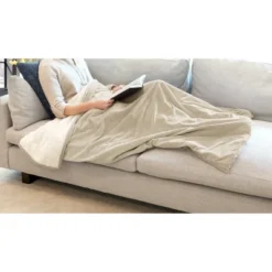 Velvet Sherpa Throw Blanket With Foot Pocket - St. James Home -Finest Home Decoration GUEST 46087262 162e 496c 9c81 8f3a5ecb7df4