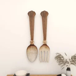 Metal Utensils Spoon And Fork Wall Decor Set Of 2 Brown - Olivia & May -Finest Home Decoration GUEST 4884d50b c1ab 4486 9025 7e2e2f4e5e0e