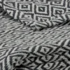 Split P Diamond Throw - Charcoal/Natural - 60''L