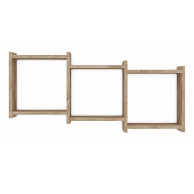 35.5" X 16.3" Connected Three Cube Wall Shelf - Danya B. 9 35.5" X 16.3" Connected Three Cube Wall Shelf - Danya B. - Image 7