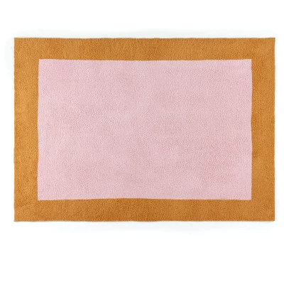 Shiraleah Pink And Orange Super Soft Reversible Throw Blanket 4 Shiraleah Pink And Orange Super Soft Reversible Throw Blanket - Image 2