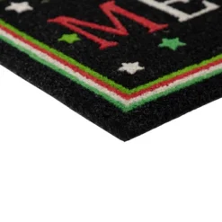 Northlight Black Coir "Merry" Christmas Doormat 18" X 30" -Finest Home Decoration GUEST 4a6d46ed ad85 44eb 98c0 15dcd0ed24ac