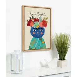 18" X 24" Sylvie Frida Cathlo Framed Canvas Wall Art By Mia Charro Natural - DesignOvation -Finest Home Decoration GUEST 4a75522b 17e0 40dd a303 1a1b515670e0