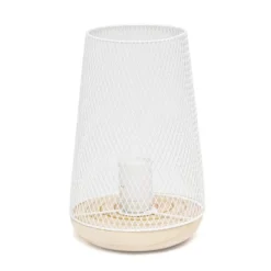 Wired Mesh Uplight Table Lamp White - Simple Designs -Finest Home Decoration GUEST 4a76cf89 bc86 441a ab2b bc9f29aa503f
