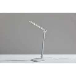 16.25" Lennox Multi-Function Desk Lamp (Includes LED Light Bulb) White - Adesso