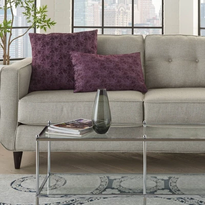 Life Styles Erased Velvet Throw Pillow - Mina Victory 5 Life Styles Erased Velvet Throw Pillow - Mina Victory - Image 4