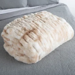 Lavish Home 60x80 Jacquard Faux Fur Blanket -Finest Home Decoration GUEST 4b946e80 ba10 45c9 9385 e599ff17f464