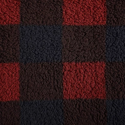 20"x20" Oversize Cabin Plaid Square Throw Pillow And 50"x60" Cabin Plaid Throw Blanket Red - Eddie Bauer 4 20"x20" Oversize Cabin Plaid Square Throw Pillow And 50"x60" Cabin Plaid Throw Blanket Red - Eddie Bauer - Image 2