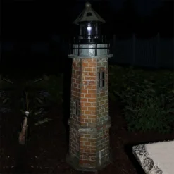 Sunnydaze Decor Sunnydaze Outdoor Backyard Garden Nautical Lighthouse Solar LED Pathlight Statue Figurine - 35" - Brick 15 Sunnydaze Decor Sunnydaze Outdoor Backyard Garden Nautical Lighthouse Solar LED Pathlight Statue Figurine - 35" - Brick -Finest Home Decoration GUEST 4e8dc4fa 3555 4c31 9c60 39056ce8e972