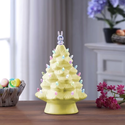 Mr. Cottontail Nostalgic 13" Ceramic LED Easter Bunny Tree 3 Mr. Cottontail Nostalgic 13" Ceramic LED Easter Bunny Tree