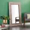 Wood Floral Intricately Carved Wall Mirror Brown - Olivia & May -Finest Home Decoration GUEST 4f3f766a ff99 4232 8ea3 ab971cda3233