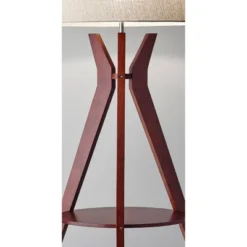 59.5" 3-way Bedford Shelf Floor Lamp Brown - Adesso -Finest Home Decoration GUEST 500c5b32 bb2d 43bc 84a3 de1a53d1036b