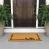 MDesign Welcome Entryway Doormat With Natural Fibers