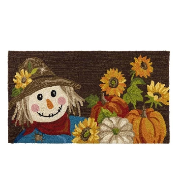 Indoor/Outdoor Scarecrow Hand Hooked Polypropylene Accent Rug 3 Indoor/Outdoor Scarecrow Hand Hooked Polypropylene Accent Rug