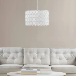 Abbot 4-Light Drum-Shaped Chandelier White - Hampton Hill -Finest Home Decoration GUEST 528a0ed0 f6e6 4a57 bfd3 b521d8b8aa52
