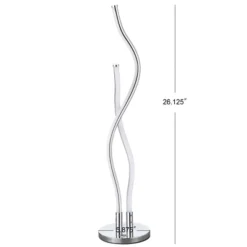 26.25" Cairo Table Lamp (Includes LED Light Bulb) Silver - JONATHAN Y -Finest Home Decoration GUEST 52aa7904 f187 4822 a252 1c984d87650b