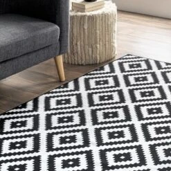 NuLOOM Kellee Machine Washable Modern Diamonds Area Rug -Finest Home Decoration GUEST 53a8009a 8c9c 4410 bfda b44f7dfd2ab5