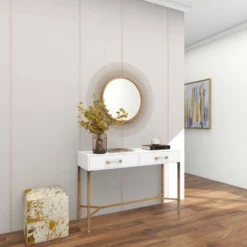 36" Metal Starburst Wall Mirror Gold - Olivia & May -Finest Home Decoration GUEST 5418021a 2e0e 47a0 8e8a 12fa43a61dfd