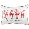 Christmas 19.0" Dancing Santas Merriest Pillow Home Decor Claus Little Birdie The Little Birdie - Decorative Pillow -Finest Home Decoration GUEST 5462ad65 ef21 4490 be67 e9bacb0373d5