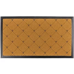 KAF Home Nested Angles Door Mat | 17 X 30 Inches, Durable Indoor Outdoor Entry Way Rug | Perfect For Mud-Rooms, High Traffic Areas, Garages, Storefronts, And Everyday Home Use -Finest Home Decoration GUEST 562e3515 0bd2 4611 87f6 f30e33810046
