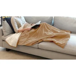 Velvet Sherpa Throw Blanket With Foot Pocket - St. James Home -Finest Home Decoration GUEST 56a7d69e 76f4 40a2 9cbd 3500e69d1b12