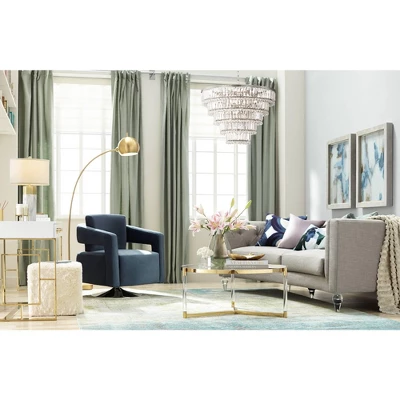 Vienna Full Spectrum Magnificence Satin Nickel Chandelier 24 1/2" Wide Modern Faceted Crystal Glass 15-Light LED Fixture For Dining Room House Kitchen 10 Vienna Full Spectrum Magnificence Satin Nickel Chandelier 24 1/2" Wide Modern Faceted Crystal Glass 15-Light LED Fixture For Dining Room House Kitchen - Image 8