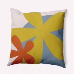 16"x16" Bold Flowers Square Throw Pillow - E By Design -Finest Home Decoration GUEST 57aeb068 f495 48d2 b13a bc066230c99c