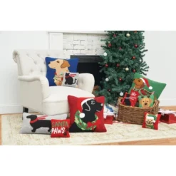 C&F Home Lab & Lights Hooked Throw Pillow -Finest Home Decoration GUEST 58469c06 e523 42bc 9517 2a4ef7557c7f