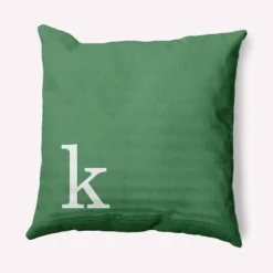 16"x16" Modern Monogram 'k' Square Throw Pillow - E By Design -Finest Home Decoration GUEST 5923fb83 b997 41a5 b0dd 07ee61d65422