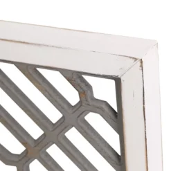 Lara Wooden Wall Panel With Open Work Design Art White - StyleCraft -Finest Home Decoration GUEST 5a7ba5b6 2bb9 466c bc08 3b5b665394c4