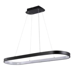 38.75" Nolan Modern Bohemian Iron Linear Integrated LED Pendant Black - JONATHAN Y -Finest Home Decoration GUEST 5ade62a7 bf5d 48e4 8a51 d04772dda011