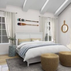 Set Of 2 Wood Paddle Novelty Canoe Oar Wall Decors With Arrow And Stripe Patterns - Olivia & May -Finest Home Decoration GUEST 5b0e0541 9fe8 4146 a770 dc9ad450b2be