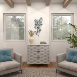 Metal Leaf Wall Decor With Gold Accent Blue - Olivia & May -Finest Home Decoration GUEST 5b1e4385 bae0 4a03 8e94 deccaf049c62