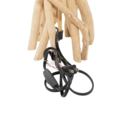 Rustic Wood Table Lamp Beige - Olivia & May -Finest Home Decoration GUEST 5b62cccf c40e 49d5 8199 abf2ad24cd12