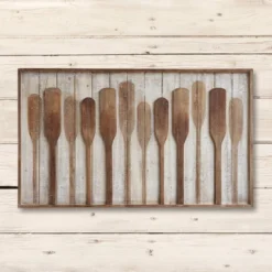 47.2" X 28" Wood Framed Raised Paddles Wall Canvas Art - 3R Studios 8 47.2" X 28" Wood Framed Raised Paddles Wall Canvas Art - 3R Studios -Finest Home Decoration GUEST 5bc4c7b5 f83c 42d5 bdbe d8fc8968d19e
