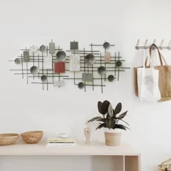 LuxenHome Metal And Wood Geometric Abstract Wall Art -Finest Home Decoration GUEST 5d9bdc08 1368 46ba ac09 f6c4350323b3