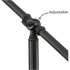 360 Lighting Dawson Traditional Pharmacy Floor Lamp 55" Tall Dark Bronze Metal Adjustable Boom Arm Dome Head For Living Room Reading Bedroom -Finest Home Decoration GUEST 5e8f3bcf 0770 4348 8150 ce2196c4e02e