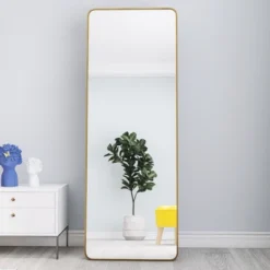 Owen 65" X 22" Oversized Rectangle Round Corner Full Length Floor Mirror For Hanging Or Standing With Aluminum Frame-The Pop Home -Finest Home Decoration GUEST 5f9a018d ff50 44d4 a381 accc1b2f5d39