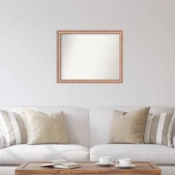 31" X 25" Non-Beveled Harmony Rose Gold Wood Wall Mirror - Amanti Art -Finest Home Decoration GUEST 5fec6d43 e3fa 49f3 88e8 43fe9853d2bc