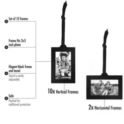 Americanflat Bronze Family Tree With Plexiglass - Hanging Picture Frames 2x3 In Black And Adjustable Ribbon Tassels -Finest Home Decoration GUEST 612e21fe d866 4eb4 be2e 24eaae92c0dc