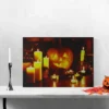 Northlight 19.5" Halloween Prelit LED Witch's Jack-O'-Lantern By Candlelight Canvas Wall Art - Orange/Yellow -Finest Home Decoration GUEST 61902194 b086 49e0 9415 4b3b87342556