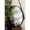 Industrial Metal Round Wall Mirror Black - Olivia & May -Finest Home Decoration GUEST 62847565 f8db 440a bb34 faa99ffabe24