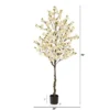 Nearly Natural 6.5-ft Apple Flower Artificial Tree