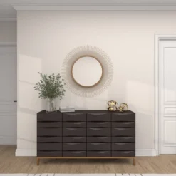 36" Metal Starburst Wall Mirror Gold - Olivia & May -Finest Home Decoration GUEST 63787054 7aa4 4748 a78d 632ae0b739b5