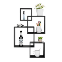 28.35" X 18" Blocchetto Intersecting Cubes Wall Shelf Unit - Danya B. -Finest Home Decoration GUEST 639870b9 0074 42b9 bc98 4ed760f296bc