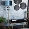 Fabric Floor Lamp With Drum Shade Blue - Olivia & May -Finest Home Decoration GUEST 63d6ac3a e437 4b42 a473 ac818c0f07dd