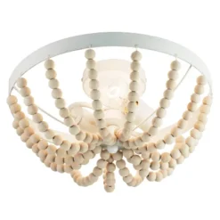 15" Delilah Boho Semi-Flush Mount Pendant White - River Of Goods -Finest Home Decoration GUEST 6473833a 9087 449e 8bd2 56ecd43179f6